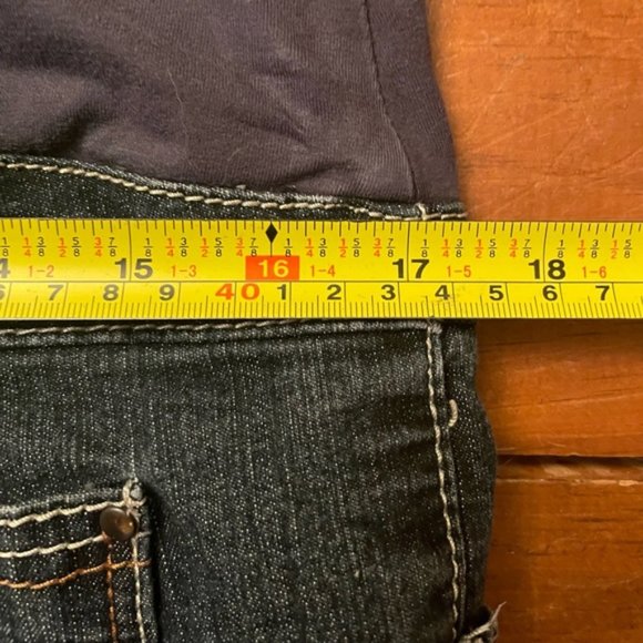 Thyme Maternity Dark Wash Jeans - Picture 2 of 12